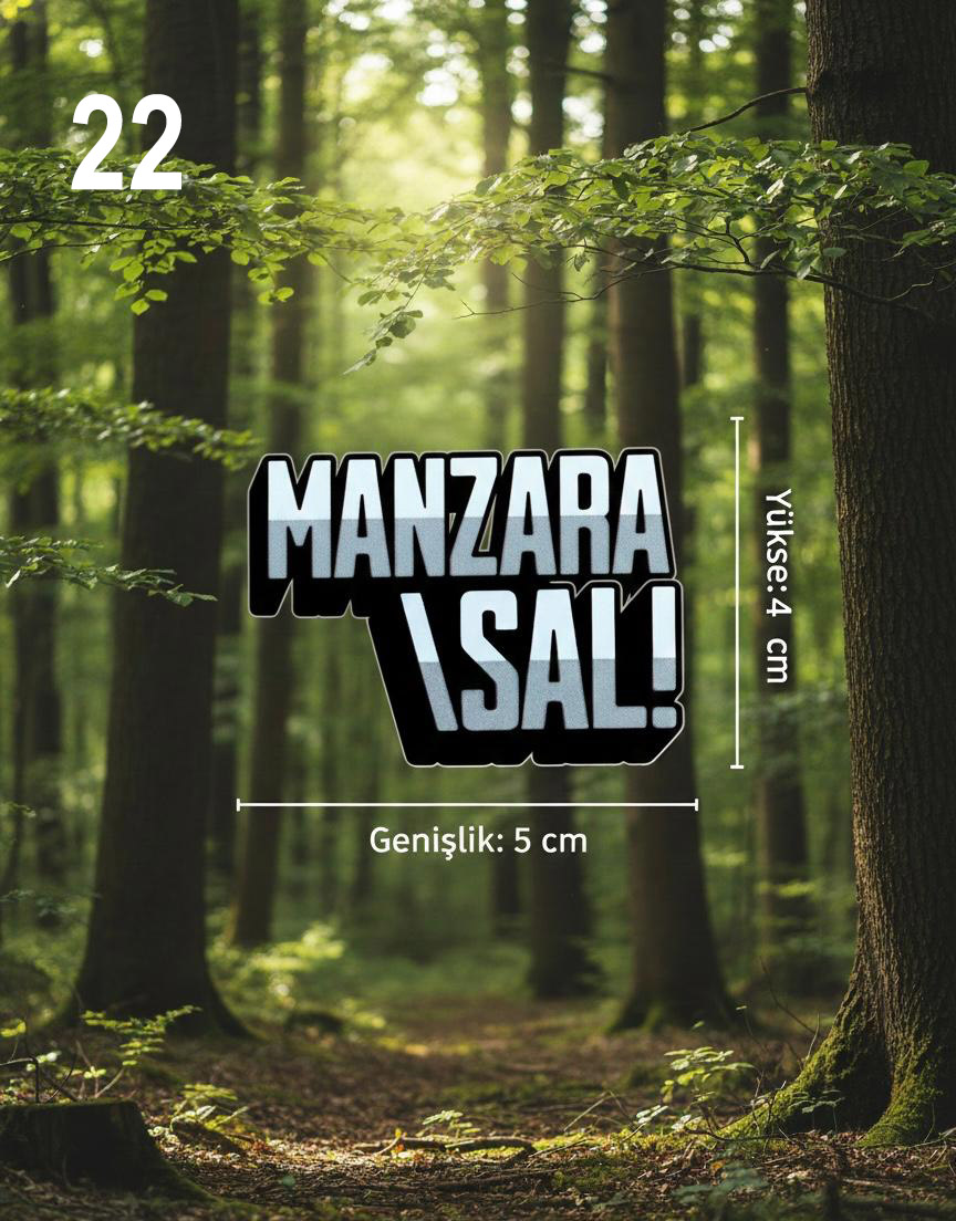 24 Model UV DTF Sticker - 13'lü Seçmeli Paket