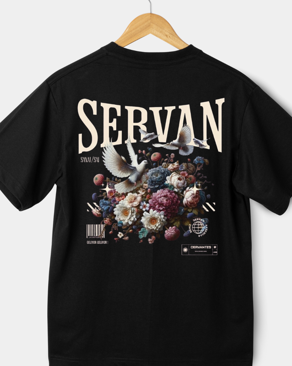 SERVAN Sanat/Sal Oysho Kumaş Oversize Tshirt