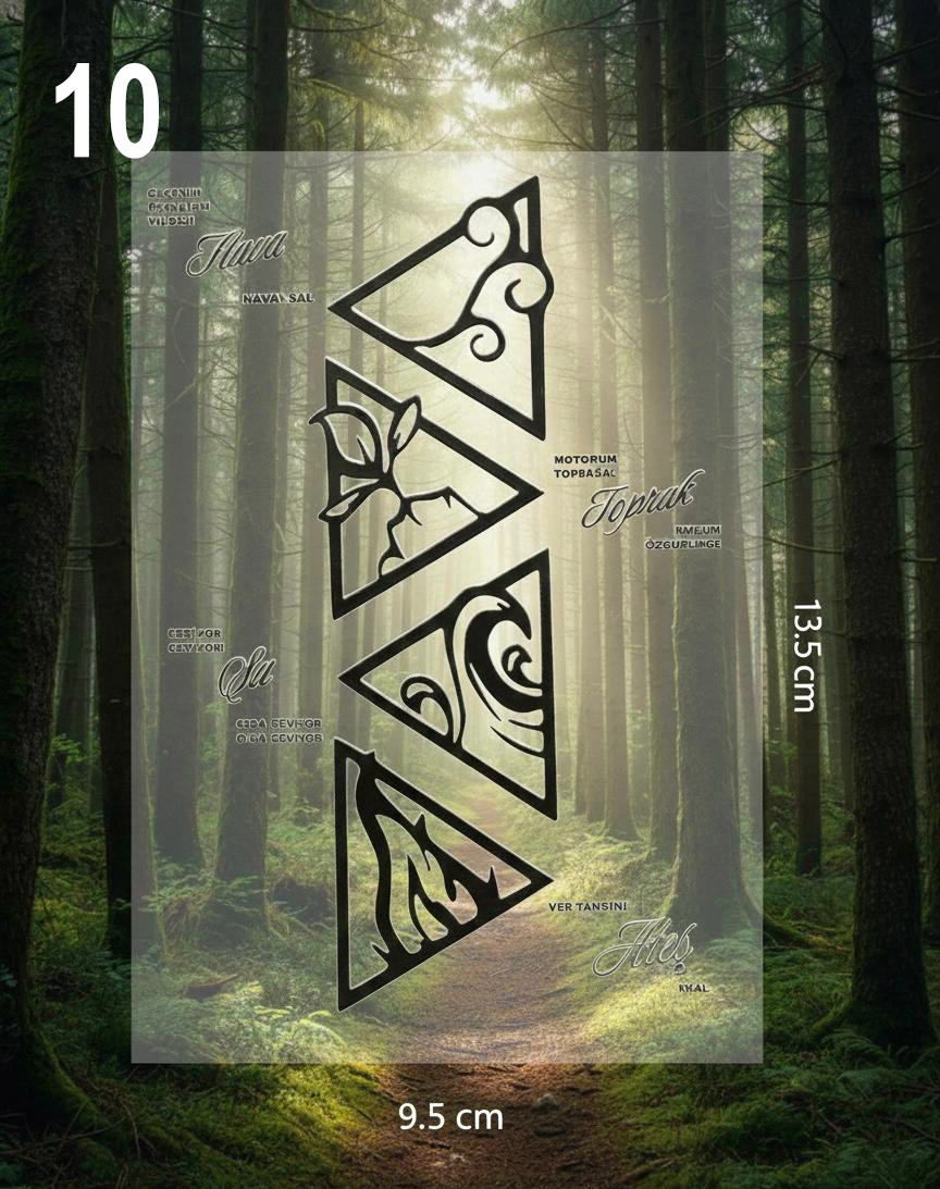 24 Model UV DTF Sticker - 13'lü Seçmeli Paket